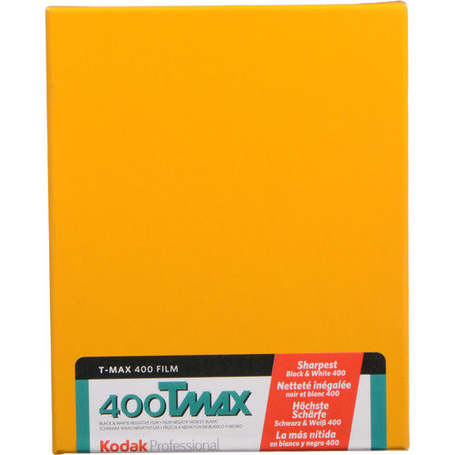 Kodak Professional T-Max 400 Black & White Negative - 4 x 5" Film, 10 Sheets