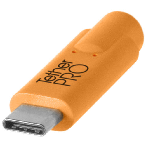 Tether Tools TetherPro USB Type-C to USB Type-A Extension Cable (15', Orange)