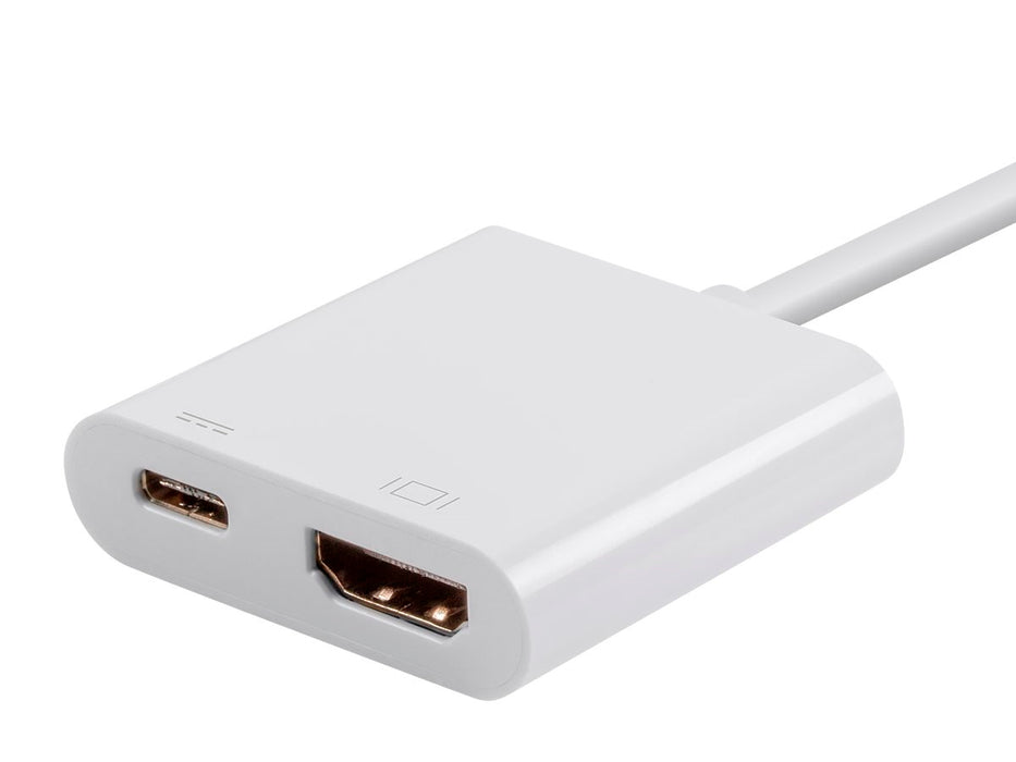 Monoprice Select Series USB-C to HDMI and USB-C (F) Dual Port Adapter