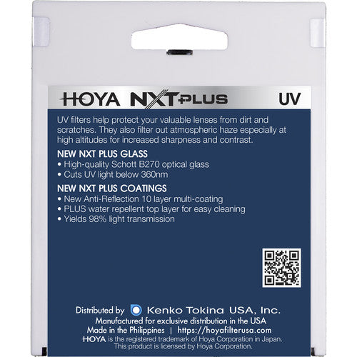 Hoya NXT Plus UV Filter - 72mm