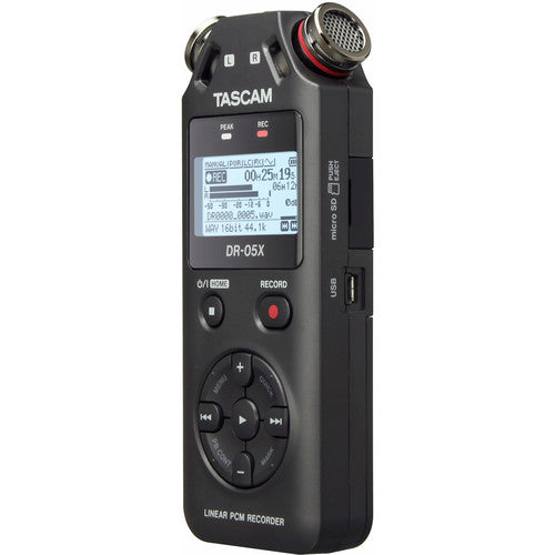 Tascam DR-05X 2-Input / 2-Track Portable Audio Recorder with Onboard Stereo Microphone