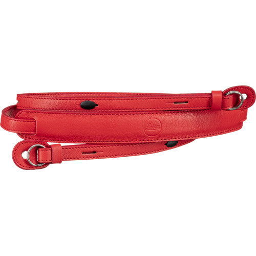 Leica Leather Carry Strap - Red