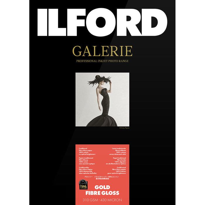 Ilford Galerie Prestige Gold Fibre Gloss Inkjet Paper, 8.5 x 11" - 25 Sheets