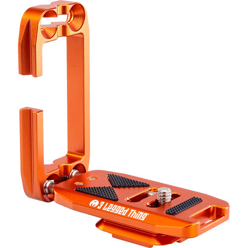3 Legged Thing Ellie-PD Short Universal L-Bracket with Peak Design Capture-Compatible Base - Copper/Orange