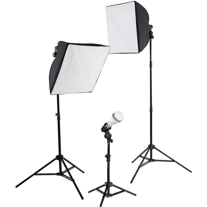 Westcott uLite LED 3-Light Collapsible Softbox Kit with 2.4 GHz Remote, 45W