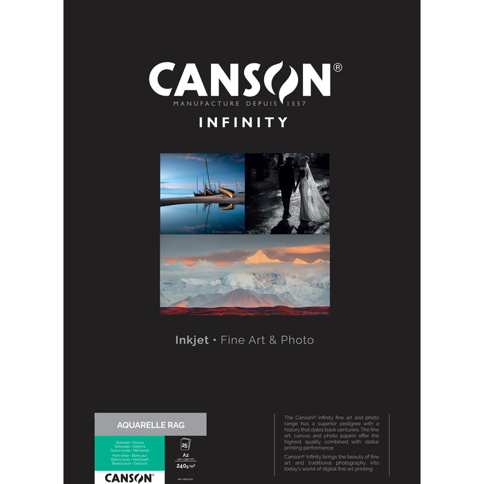 Canson Infinity Arches Aquarelle Rag Paper, 17 x 22" - 25 Sheets