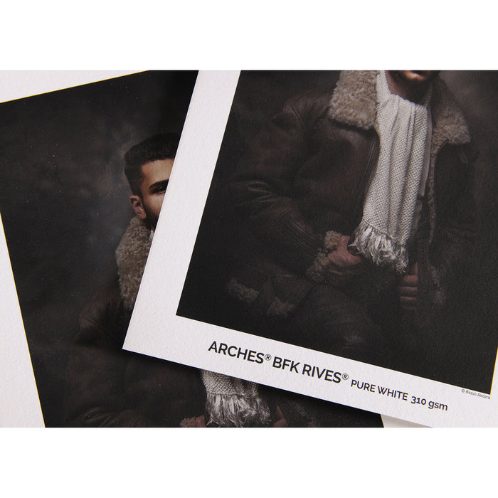 Papier Fine Art ARCHES BFK Rives Pure White 310g/m² - Boîte 25 Feuilles A4 Grain Fin Blanc Pur Canson Infinity