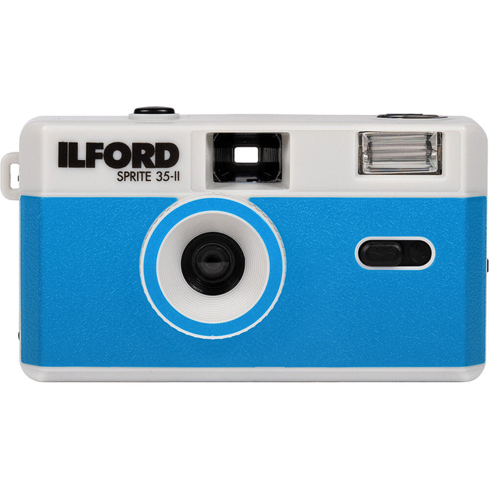 Ilford Sprite 35-II Film Camera - Silver & Blue