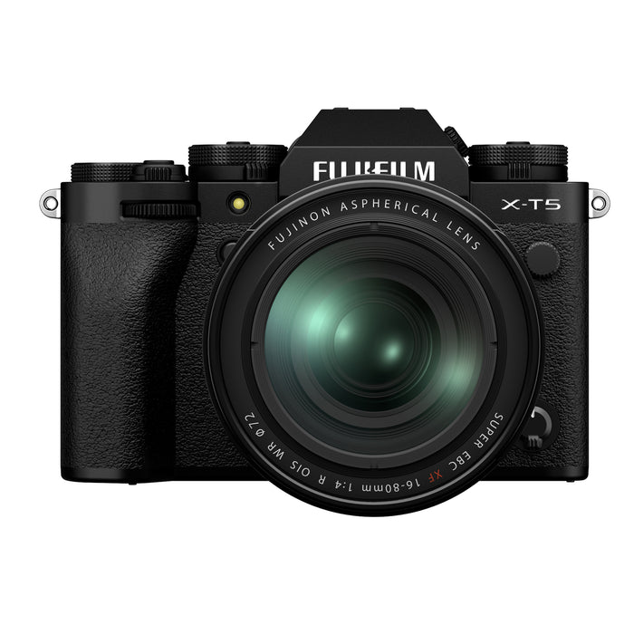 Fujifilm X-T5 Mirrorless Camera with XF 16-80mm f/4 R OIS WR Lens - Black