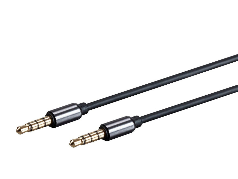 Monoprice Onyx Series Auxiliary 3.5mm TRRS Audio & Microphone Cable, 3ft