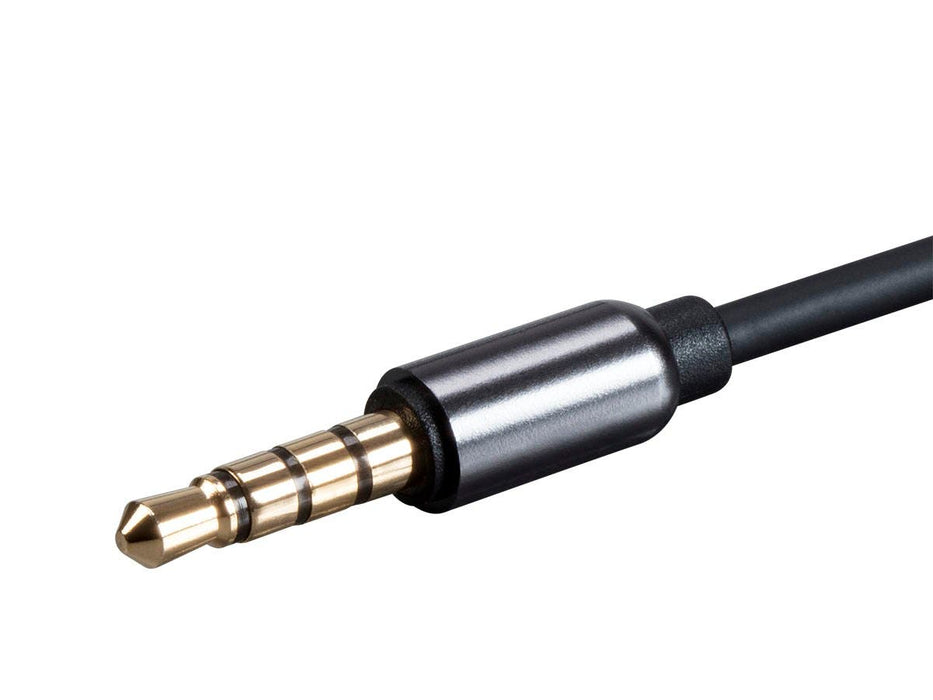 Monoprice Onyx Series Auxiliary 3.5mm TRRS Audio & Microphone Cable, 3ft