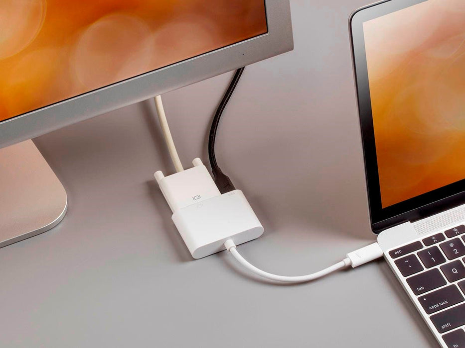 Monoprice USB-C to DVI and USB-C Dual Port Adapter