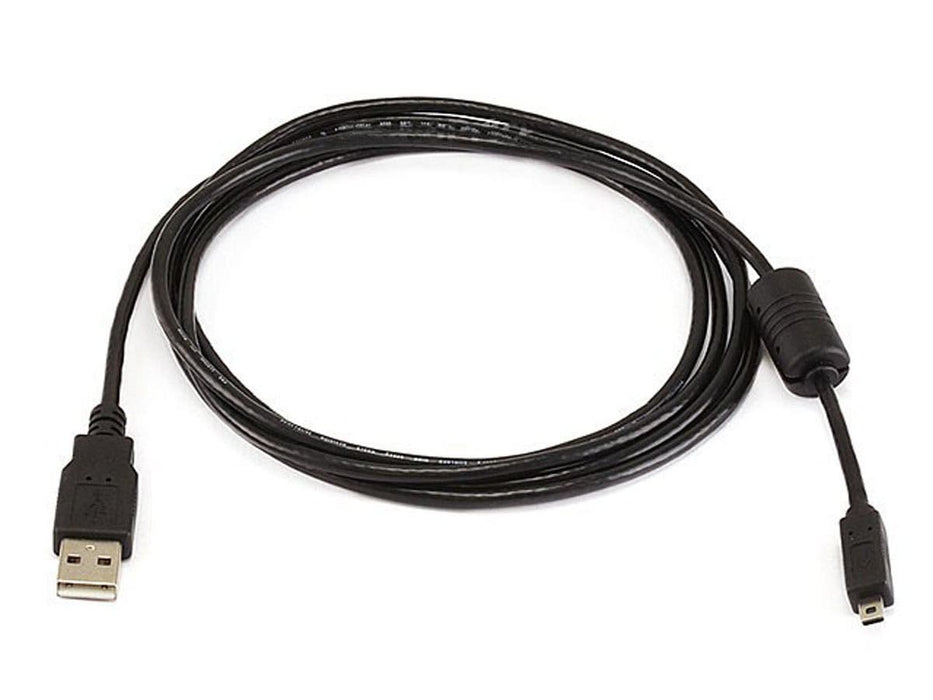 Monoprice USB-A to Mini-B Cable - 8-Pin, for Pentax Panasonic Nikon Digital Camera, Black, 6ft