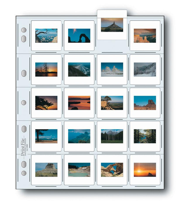 Print File 20HB 2" x 2" Slide Pages 25 Sheets