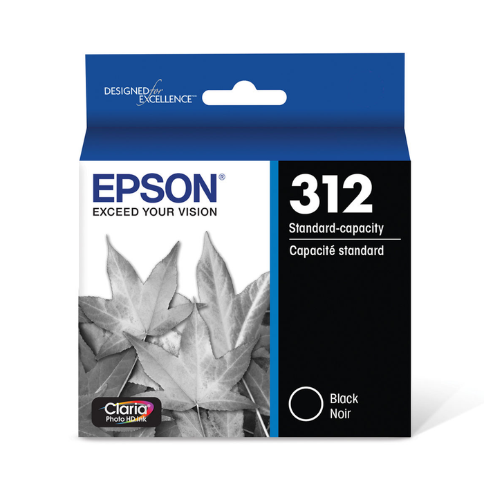 Epson 312 Claria Photo HD Black Ink Cartridge for select Expression Printers