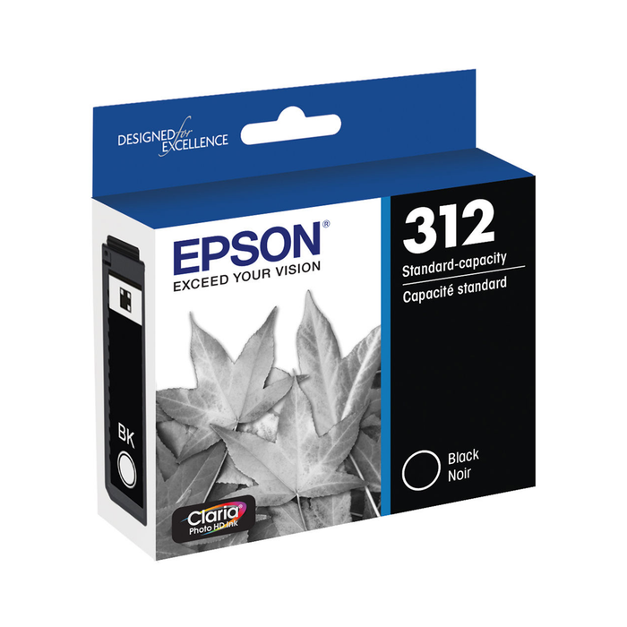 Epson 312 Claria Photo HD Black Ink Cartridge for select Expression Printers