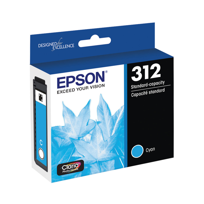 Epson 312 Claria Photo HD Cyan Ink Cartridge for select Expression Printers