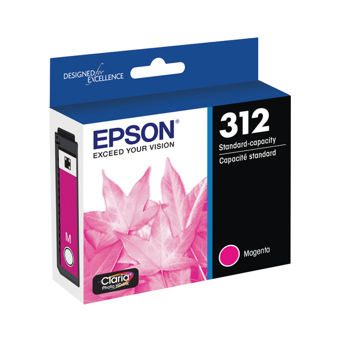 Epson 312 Claria Photo HD Magenta Ink Cartridge for select Expression Printers