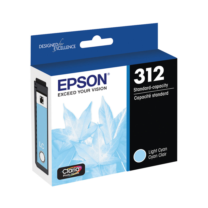 Epson 312 Claria Photo HD Light Cyan Ink Cartridge for select Expression Printers