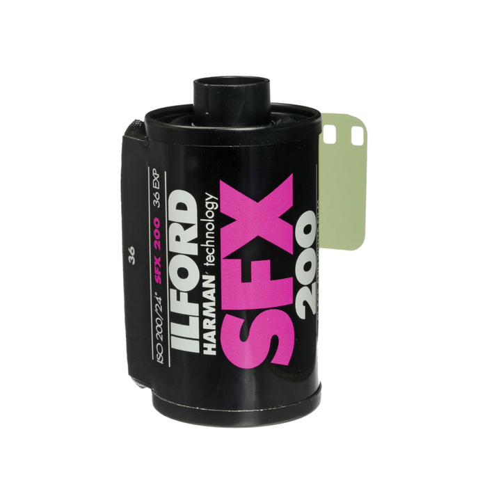 Ilford SFX 200 Black & White Negative- 35mm Film, 36 Exposures, Single Roll