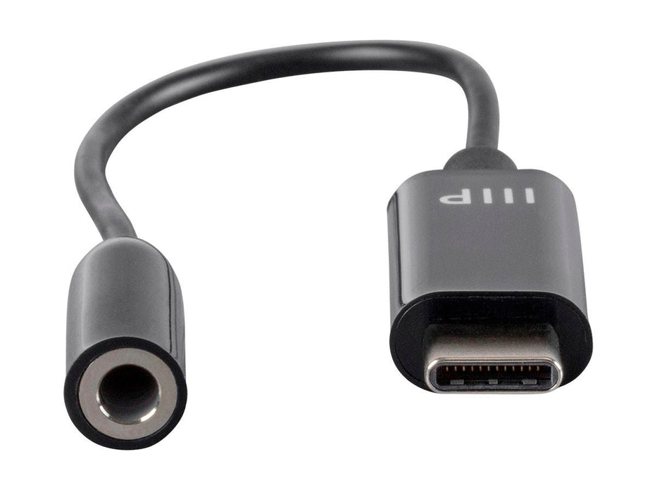 Monoprice USB-C Digital to 3.5mm Auxiliary Audio Adapter - Black
