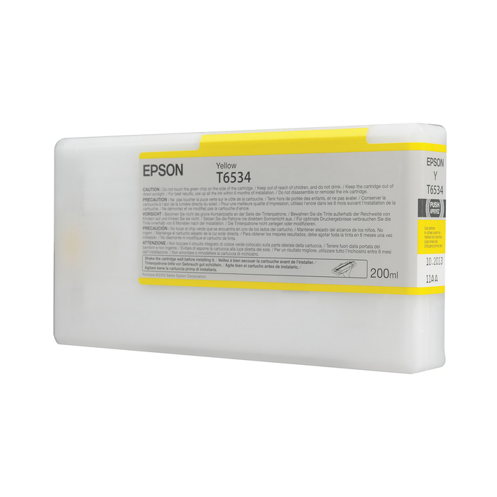 Epson T653400 UltraChrome HDR Yellow Ink Cartridge for Stylus Pro 4900 Printers - 200mL