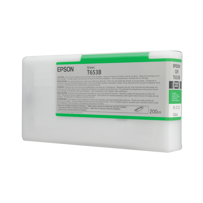 Epson T653B00 UltraChrome HDR Green Ink Cartridge for Stylus Pro 4900 Printers - 200mL