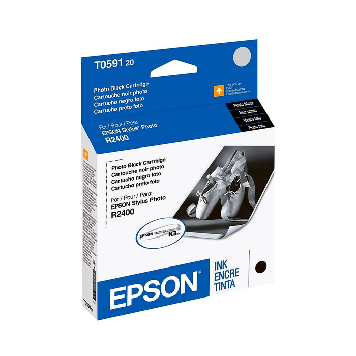 Epson T059 UltraChrome K3 Photo Black Ink Cartridge for Stylus R2400 Printer
