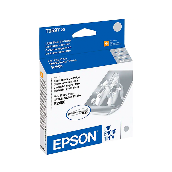 Epson T059 UltraChrome K3 Light Black Ink Cartridge for Stylus R2400 Printer