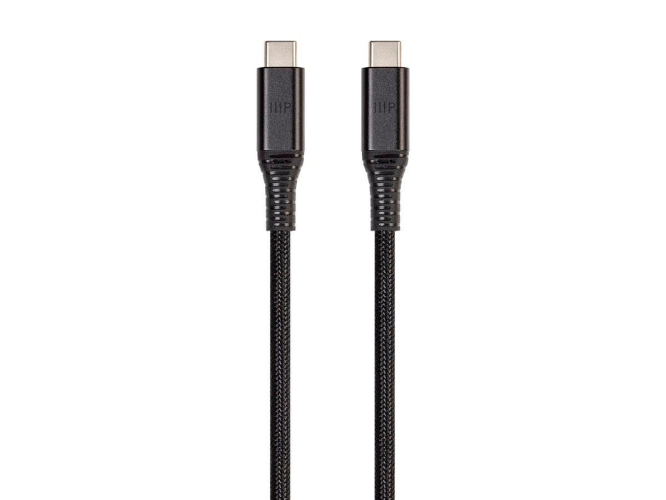 Monoprice Durable USB 3.2 Type-C to Type-C Gen 2, Black, 1m (3.3 ft)