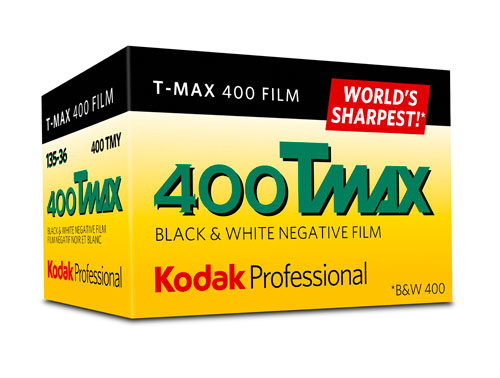Kodak Professional T-Max 400 Black & White Negative - 35mm Film, 36 Exposures, Single Roll