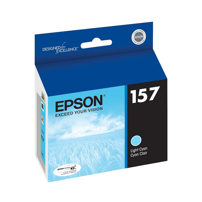 Epson 157 UltraChrome Light Cyan Ink Cartridge for Stylus R3000 Printer