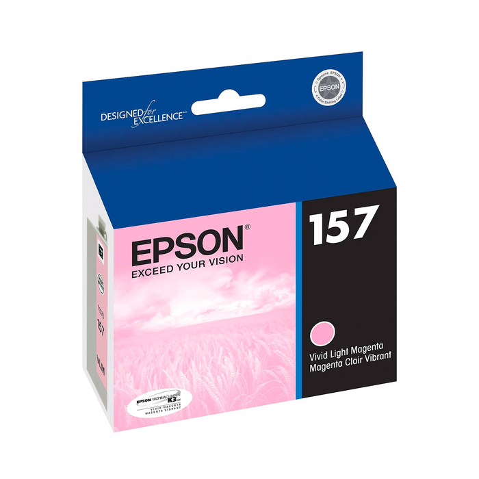 Epson 157 UltraChrome Vivid Light Magenta Ink Cartridge for Stylus R3000 Printer