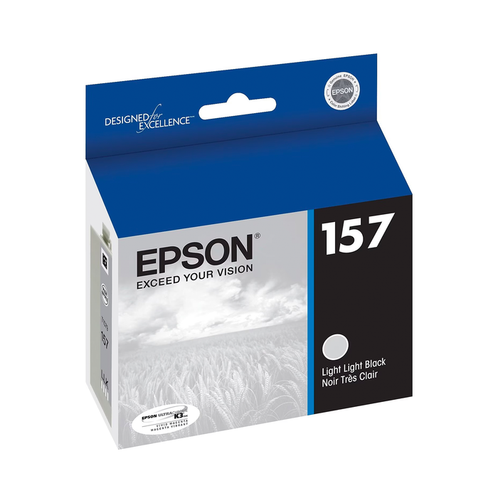 Epson 157 UltraChrome Light Black Ink Cartridge for Stylus R3000 Printer