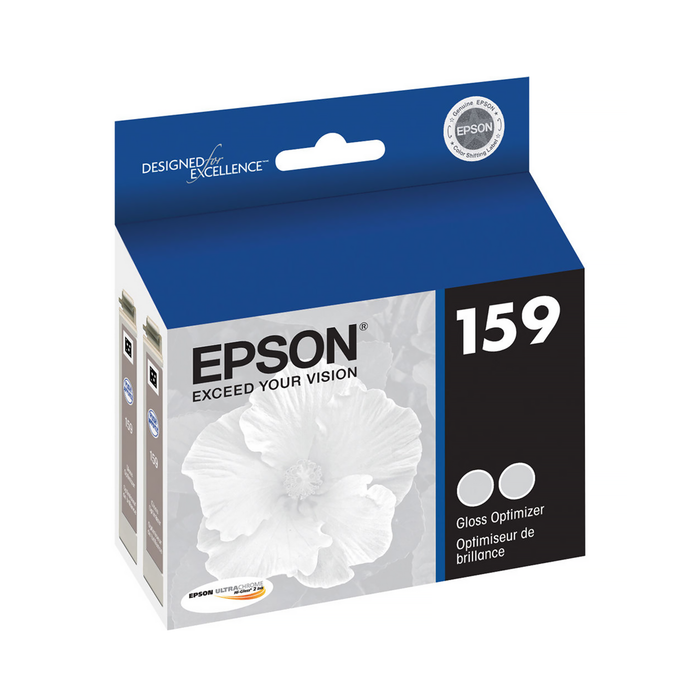 Epson 159 Gloss Optimizer Ink Cartridge for Stylus Photo R2000 Printer - 2 Pack