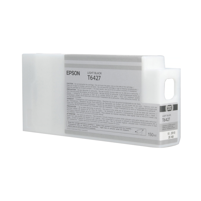 Epson T642700 UltraChrome HDR Light Black Ink Cartridge for Select Stylus Pro Printers - 150mL