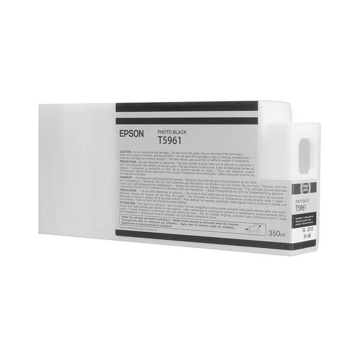 Epson T596100 UltraChrome HDR Photo Black Ink Cartridge for Select Stylus Pro Printers - 350mL
