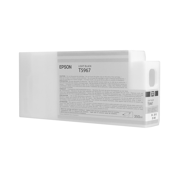 Epson T596700 UltraChrome HDR Light Black Ink Cartridge for Select Stylus Pro Printers - 350mL