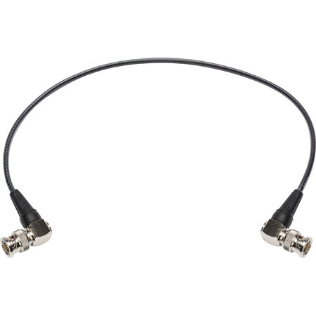 Laird Mini-RG59 12G-SDI/4K UHD Right Angle BNC to Right Angle BNC Single Link Cable - Black