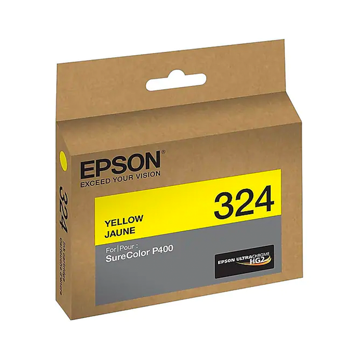 Epson T324 UltraChrome HG2 Yellow Ink Cartridge for SureColor P400 Printer - 14mL
