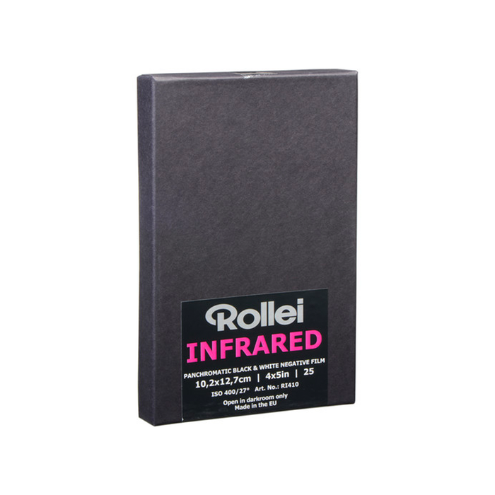 Rollei Infrared 400 Black & White Negative - 4x5" Film, 25 sheets