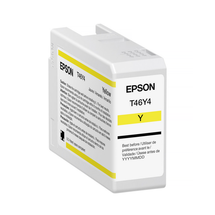 Epson T46Y UltraChrome Pro10 Yellow Ink Cartridge for SureColor P900 Printer - 50mL