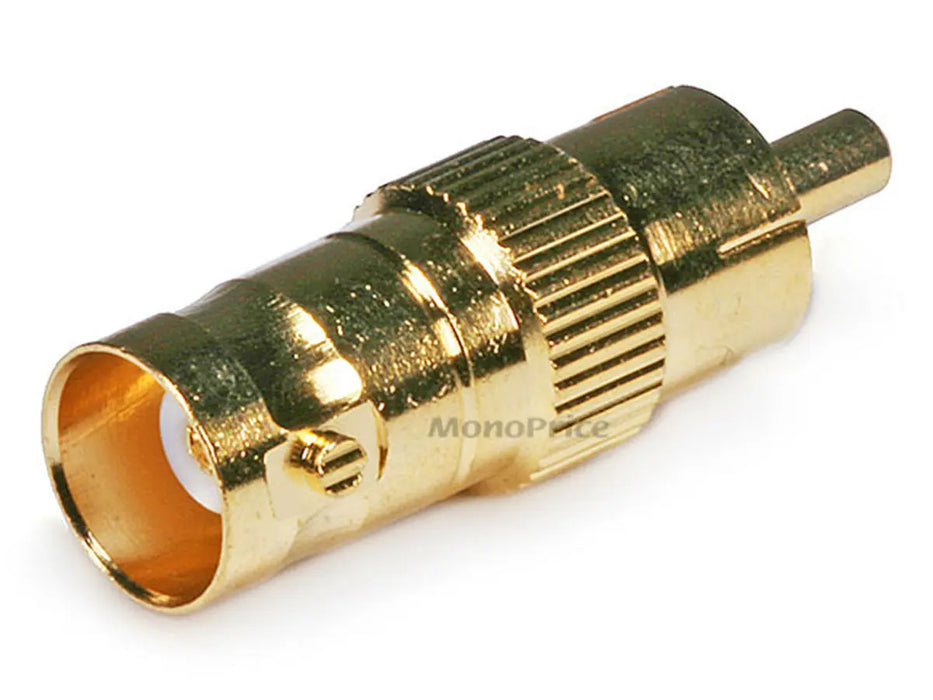 Monoprice BNC Female to RCA Male Adapter - Gold Plated