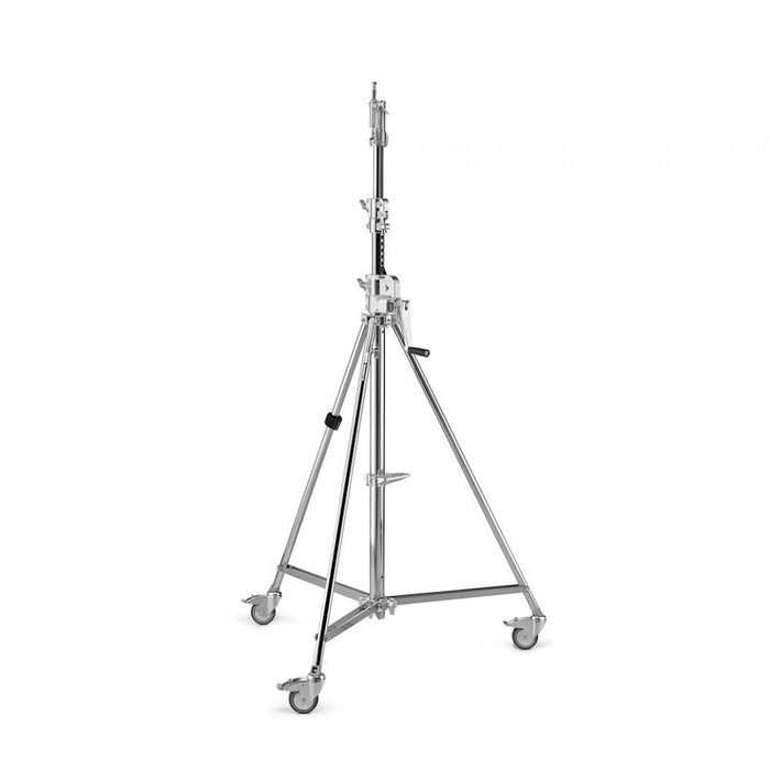 Avenger B6039CS 12' Wind-Up Stand with Braked Wheels - Chrome