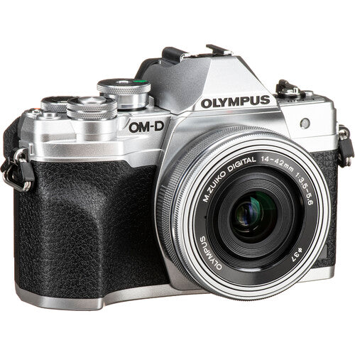 Olympus OM-D E-M10 Mark IV Mirrorless Camera with 14-42mm EZ Lens - Silver
