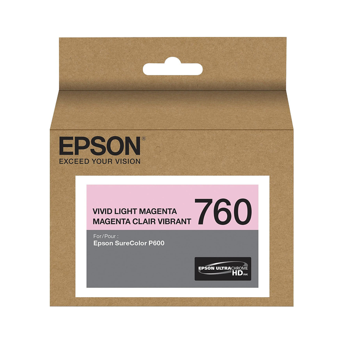 Epson T760 UltraChrome HD Vivid Light Magenta Ink Cartridge for SureColor P600 Printer