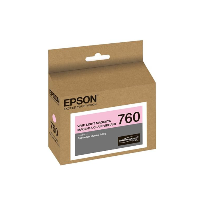 Epson T760 UltraChrome HD Vivid Light Magenta Ink Cartridge for SureColor P600 Printer