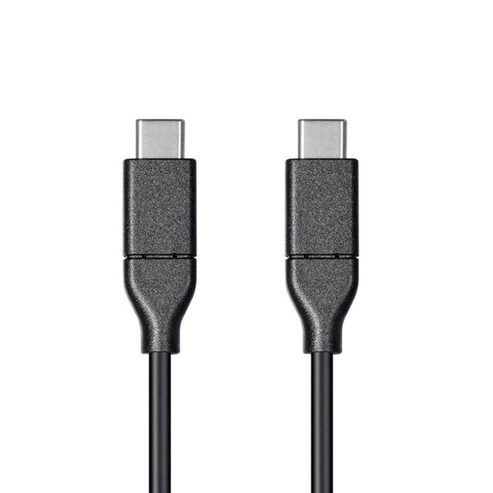 Monoprice Essentials USB Type-C to Type-C 2.0 Cable - 480Mbps, 5A, 26AWG - Black, 13.1 ft