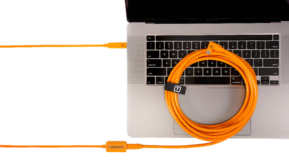 Tether Tools TetherBoost Pro USB Type C Core Controller Extension Cable - 16', Orange