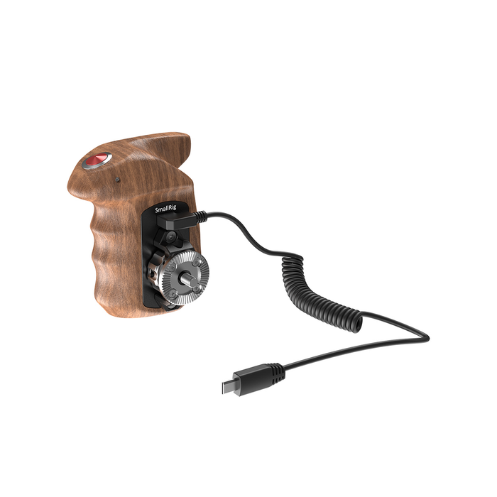 SmallRig Right-Side Wooden Handgrip with USB Start/Stop for Sony Mirrorless